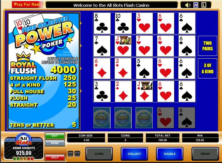 Tens or Better Power Poker by Games Global