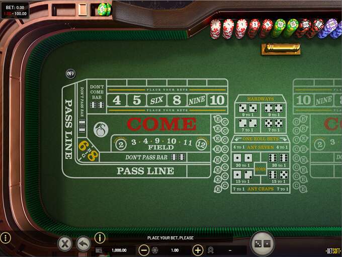 Craps by BetSoft