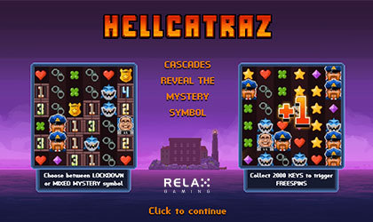 Organize the Great Escape in Hellcatraz by Relax Gaming