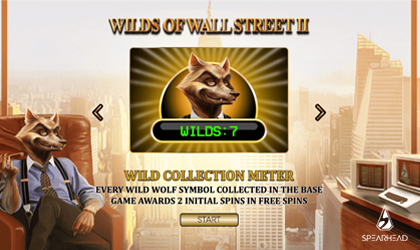 Spearhead Studios Releases Video Slot Wilds of Wall Street II