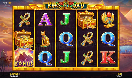 iSoftBet Launches Egyptian Themed Slot Kings of Gold