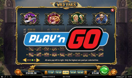 Play n GO Expands Their Portfolio with Wild Rails Slot Release