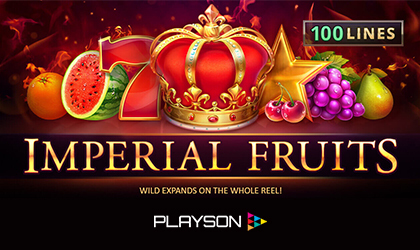 Playson Pumps Up its Popular Imperial Fruits Slot with 100 Lines